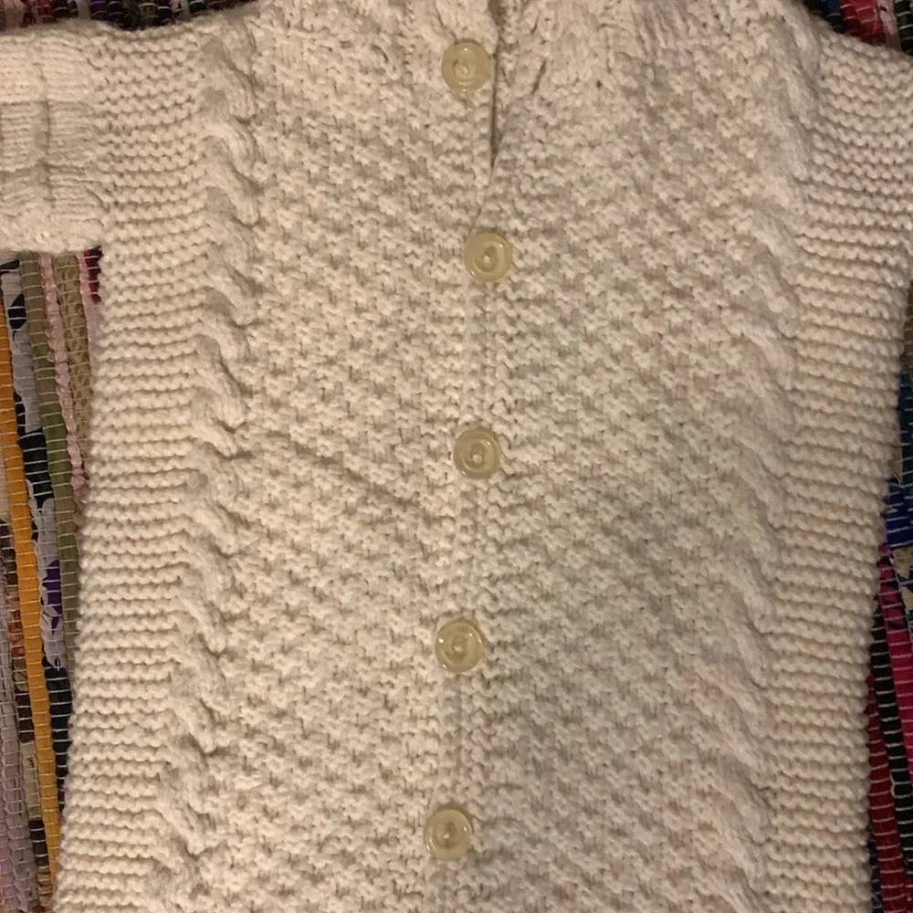 OOAK Baby Bunting Hand-crafted Sleep Sack Fisherman Knit style unique gift